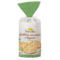 Sarchio Gallette di mais e legumi bio senza glutine g 100